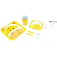 KIT ALIMENTACAO PBEBES 5 PÇS / AMARELO