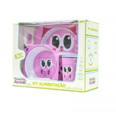 KIT ALIMENTACAO PBEBES 5 PÇS / ROSA