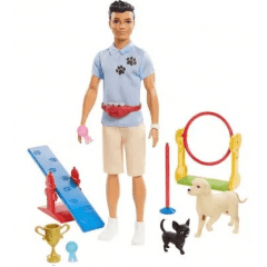 BARBIE I CAN BE PLAYSET KEN AZUL/BEGE