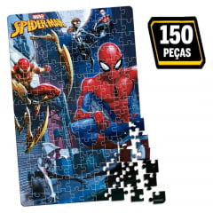 Quebra Cabeça Puzzle 150 Peças Homem Aranha Marvel Toyster