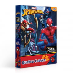 Quebra Cabeça Puzzle 150 Peças Homem Aranha Marvel Toyster