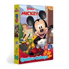 Quebra Cabeça Puzzle 60 Peças Mickey Disney Junior Toyster
