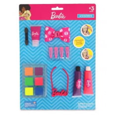 CARTELA MAQUIAGEM PARA BONECA KIT COM COLAR BARBIE