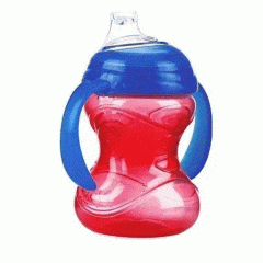 COPO COM ALÇA E SUPER BICO DE SILICONE 240ML VERME