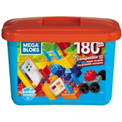 BLOCO DE MONTAR - MEGA CONSTRUX: JUNIOR BUILDERS - 180 PEÇAS