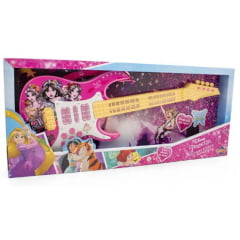 GUITARRA MUSICAL COM LUZ PRINCESA