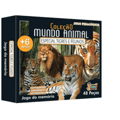 JOGO DA MEMORIA MUNDO ANIMAL TIGRES E FELINOS