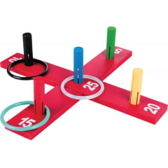 JOGO DE ARGOLAS CRUZ  MDF  10 PEÇAS  PVC 