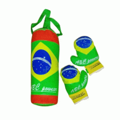 KIT LUVA DE BOXE BRASIL