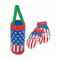 KIT LUVA DE BOXE  USA