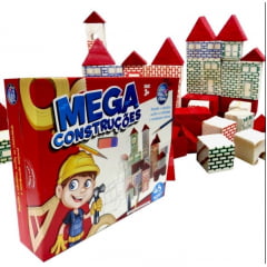 MEGA CONSTRUCOES 45 PCS  MADEIRA