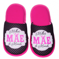 PANTUFA FEMININO MELHOR MAE / PINK / M