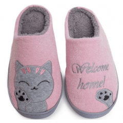 PANTUFA FEMININO WELCOME HOME ROSA SURREAL 36X37