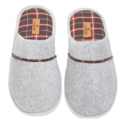 PANTUFA MASCULINO COM FLANELA / MESCLA GRAFITE 37X38