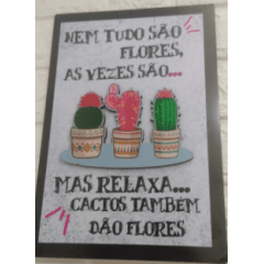 PLACA ADESIVADA COM RELEVO 