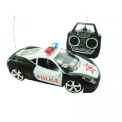 POLICE CAR - CONTROLE REMOTO PRETO