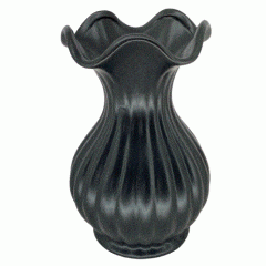 VASO CERAMICA 25X12 - PRETO