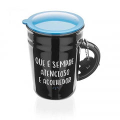 CANECA COM TAMPA E CHAVEIRO MELHOR SOGRO