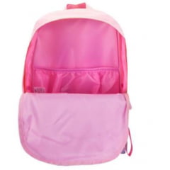 MOCHILA POP PORTA NOTEBOOK - ROSA E CINZA