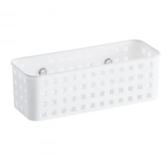 CESTA ORGANIZADORA COM VENTOSAS MULTIUSO 24X9X8 CM