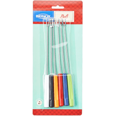 CONJUNTO GARFOS PARA FONDUE/PETISCO 6 PEÇAS 22CM