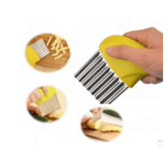 CORTADOR DE METAL AMARELO PARA ALIMENTOS 