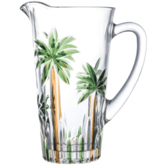 JARRA CRISTAL DE CHUMBO PALM TREE HANDPAINT 1,2L