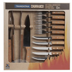 KIT PARA CHURRASCO 15 PEÇAS DYNAMIC 