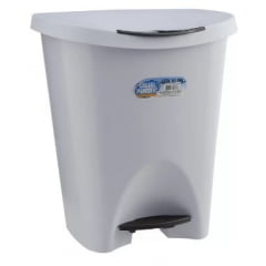 LIXEIRA 7,5 L COM PEDAL BRANCO