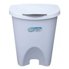 LIXEIRA C PEDAL 15L BRANCA