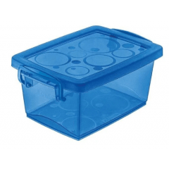 MINI ORGANIZADOR AZUL COM TRAVA 400 ML