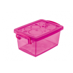 MINI ORGANIZADOR PINK COM TRAVA 650 ML