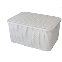 ORGANIZADOR RATTAN BRANCO NO 4