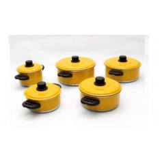 POP JOGO CAÇAROLA 5 PEÇAS  AMARELO PIG REF40101