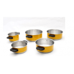 POP JOGO CAÇAROLA 5 PEÇAS  AMARELO PIG REF40101