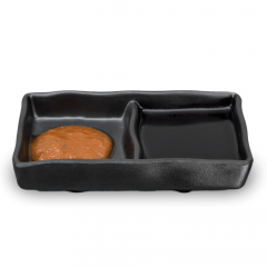 PORTA MOLHO DUPLO MELAMINA PROF. BLACK - GOURMET M