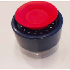 PORTA TEMPERO COM VALVULA PEQUENO VERMELHO