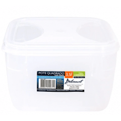 POTE QUADRADO  3,5 LITROS TRANSPARENTE