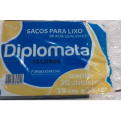 SACOS PARA LIXO DIPLOMATA  15LT 