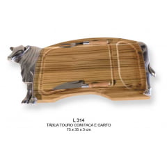 TABUA TOURO COM FACA E GARFO