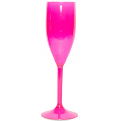 TAÇA CHAMPANHE 150 ML NEON ROSA 