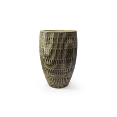 VASO BAMBU OVAL 45 ENVELHECIDO