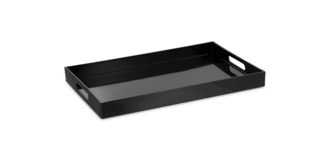 BANDEJA RETANGULAR BLACK 40 CM