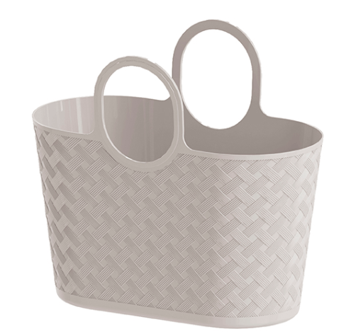 BOLSA RATTAN 25 LITROS CREME