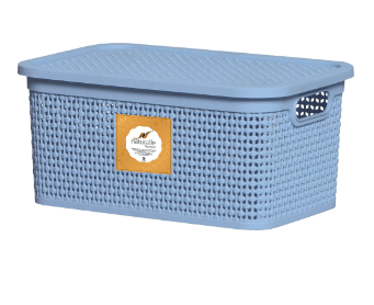 CAIXA RATTAN 4,0 LITROS AZUL CLARO