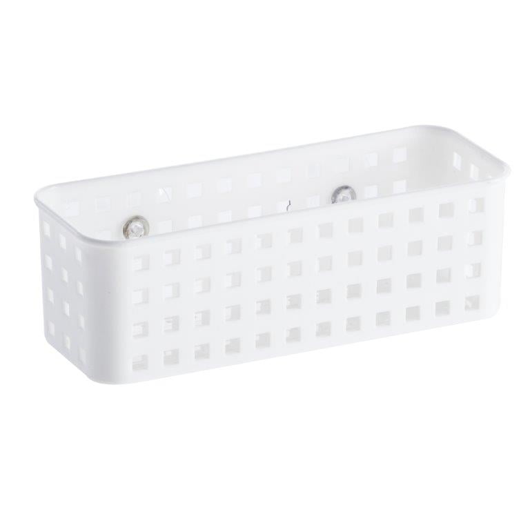 CESTA ORGANIZADORA COM VENTOSAS MULTIUSO 24X9X8 CM