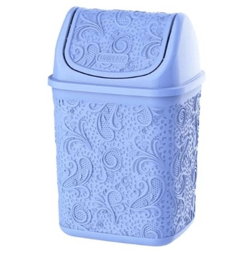 CESTO PIA 4,5L FLORAL TAMANHO P COR AZUL