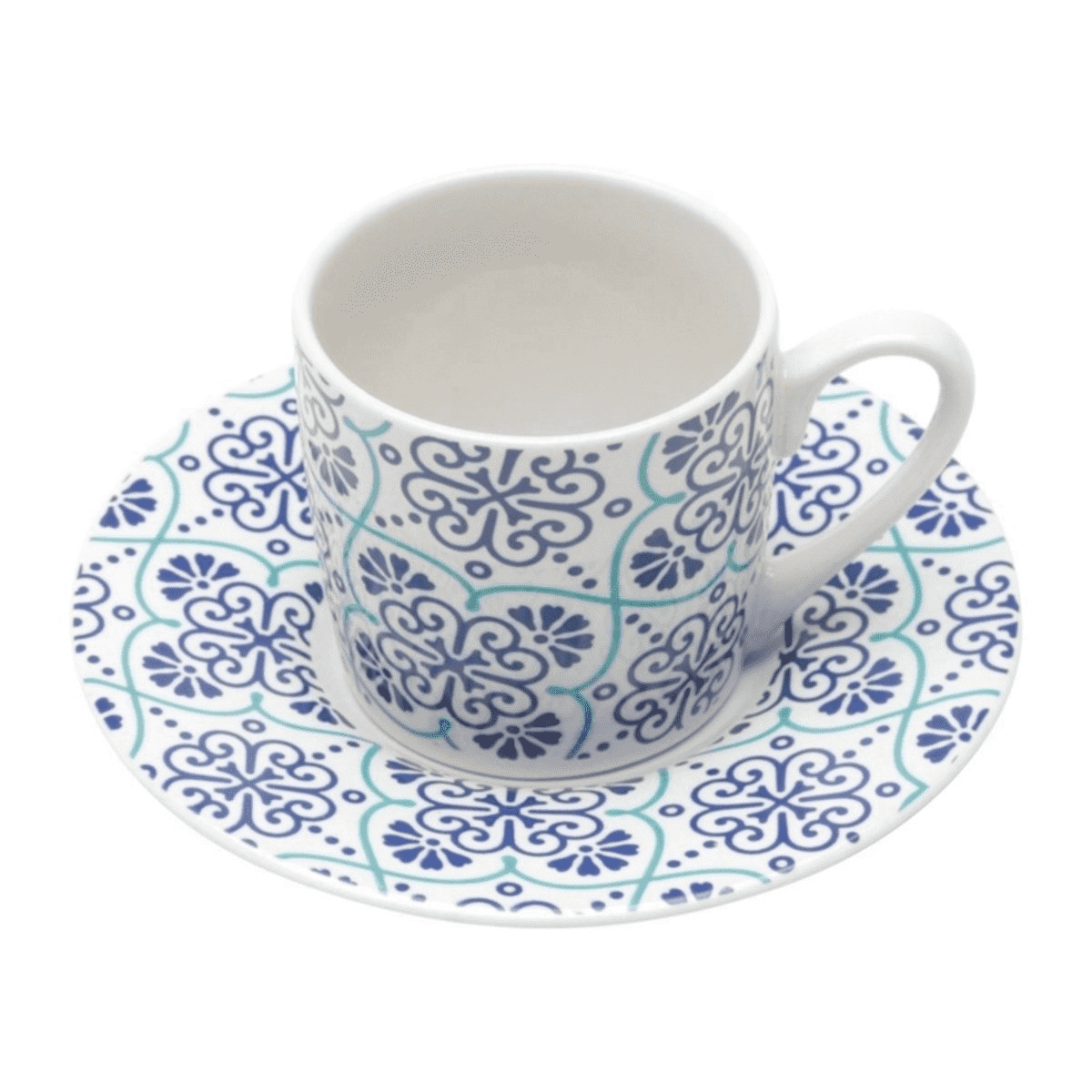 CJ 6 XICARAS PORCELANA P/CAFE C/PIRES LISBOA 90ML