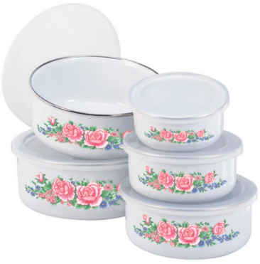 CONJUNTO BOW ESMALTADO 5 PÇS