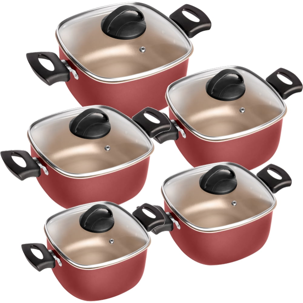 CONJ CAC QUAD 5PCS AA PATOLUX TVT VERMELHO/CREME